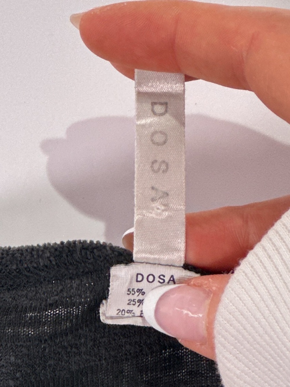 Striped Black Ribbed Top with COS Tag - Picture 6 of 10